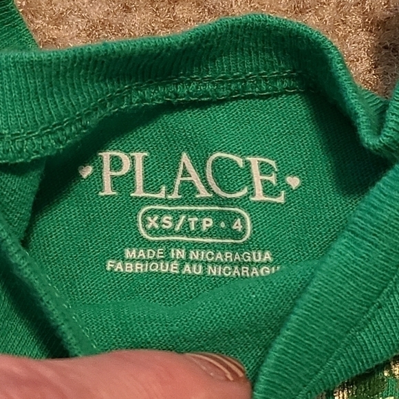 Lot of 2 Girl's St. Patrick's Day Short Sleeve Tee Shirts, size X-small (4) - Picture 4 of 7